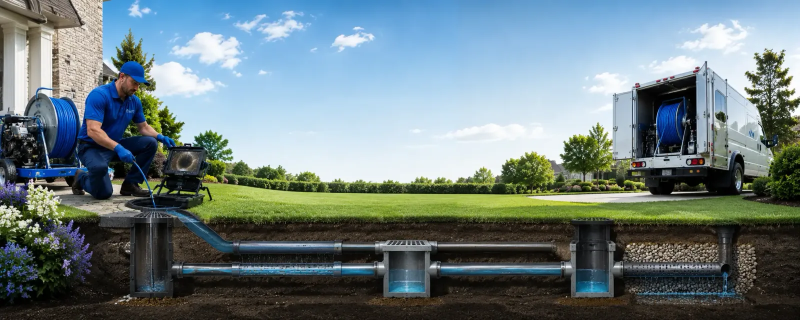 Outdoor drain cleaning information for Alligator, MS